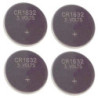 Lithium CR1632 Batteries, 4 pcs