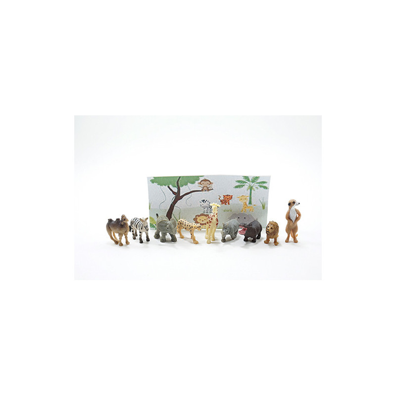 African Animal Assortment, 9 pieces