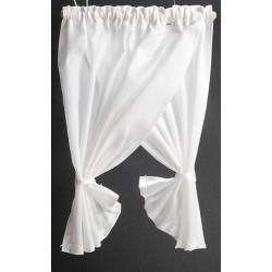 Curtains Tie Back White Double