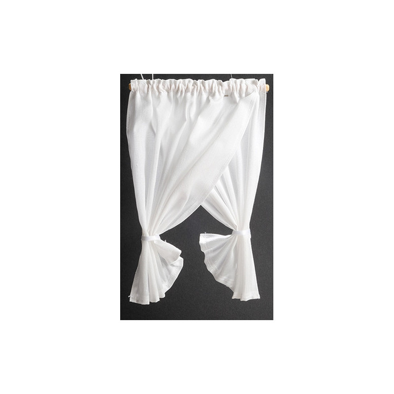 Curtains Tie Back White Double