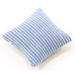 Blue Ribbed Pillows