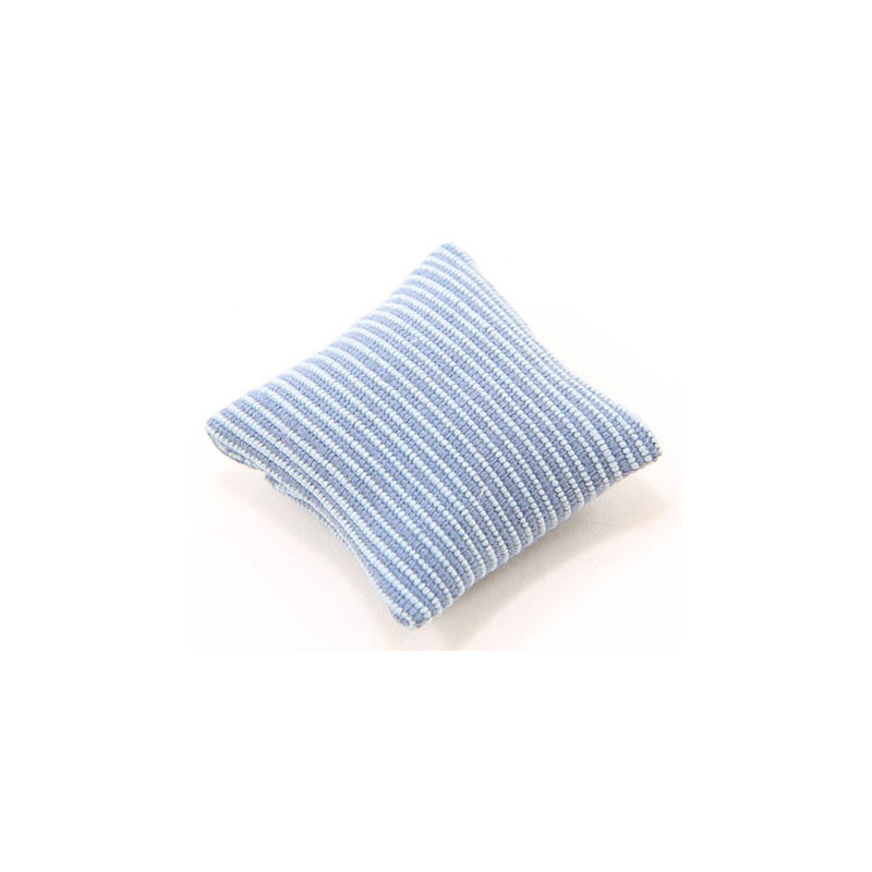 Blue Ribbed Pillows