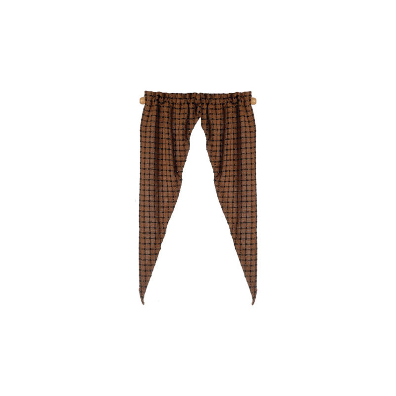 Curtains Country Tiffany Chestnut Fabric