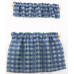 Cafe Curtains Blue