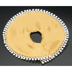 Tree Skirt, Gold With White Lace Tassel