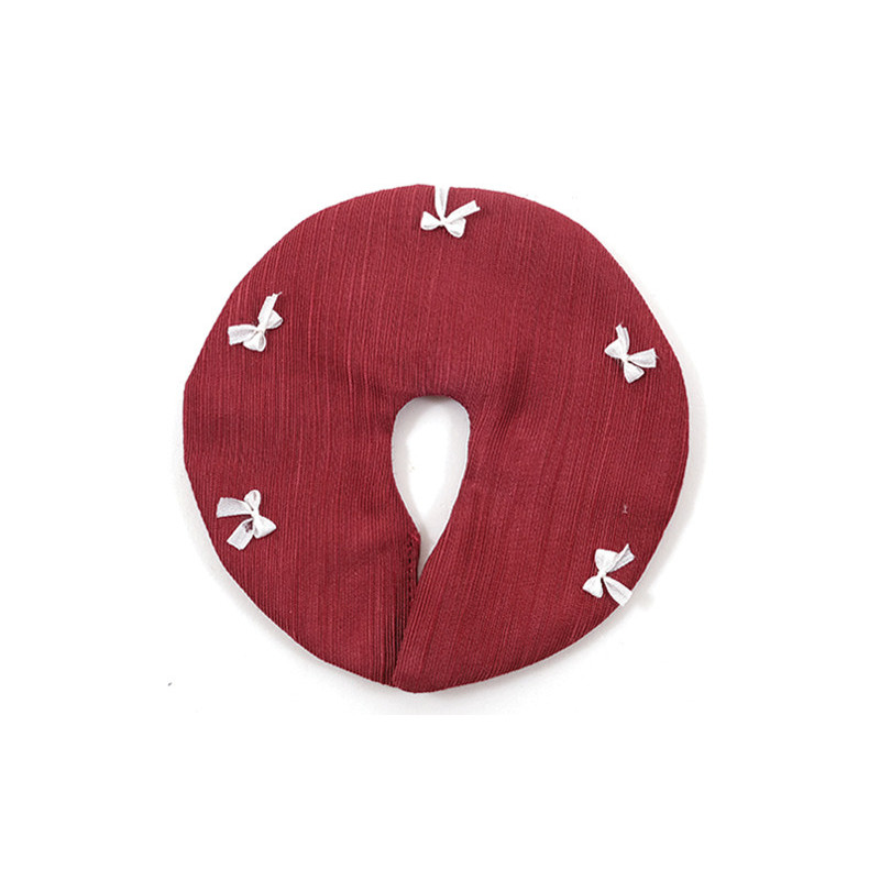 Tree Skirt, Cranberry With White Bows