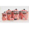 Oat, Bl, Bn, Pea Canister Set Fl R