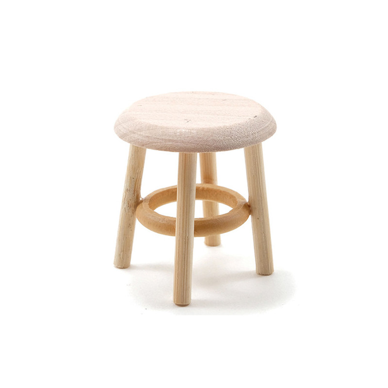 +Stool, Unfinished, 1-1/2 Inch