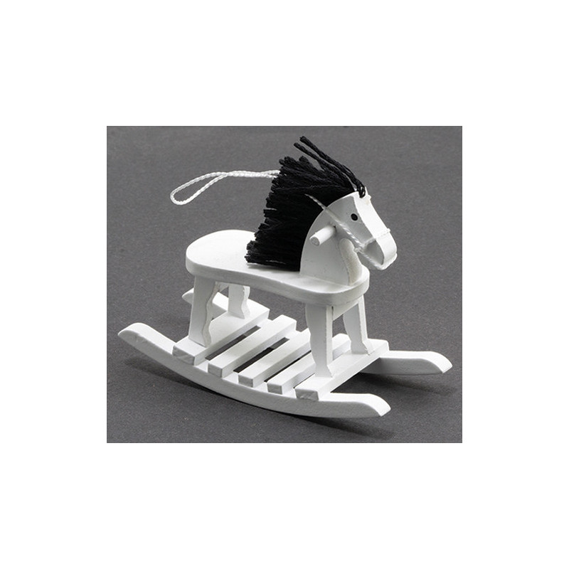 +Rocking Horse, White