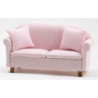 Sofa With Pillows, Pink