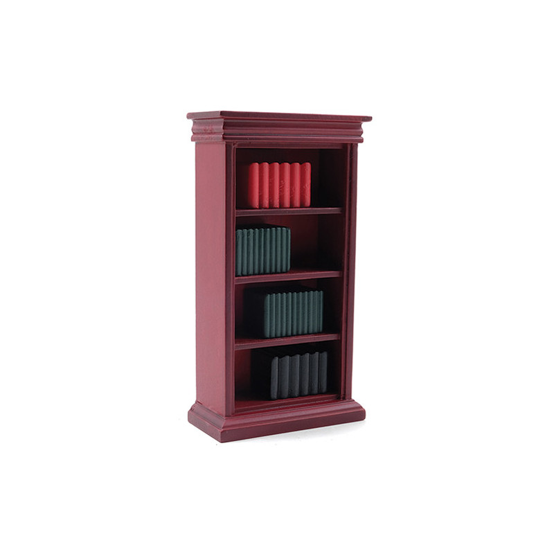 Bookshelf & Books, Mahogany