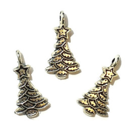 Silver Tree Ornament, 3pc