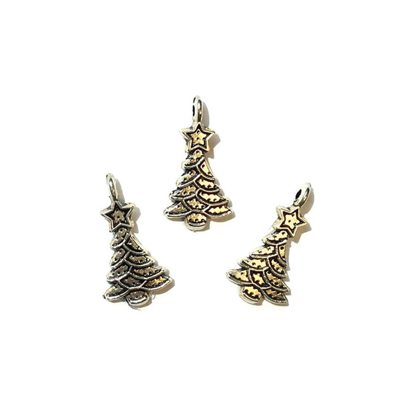 Silver Tree Ornament, 3pc