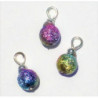 Peacock Blue Ornaments, 3pc