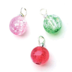 Crackle Ornament, 3pc