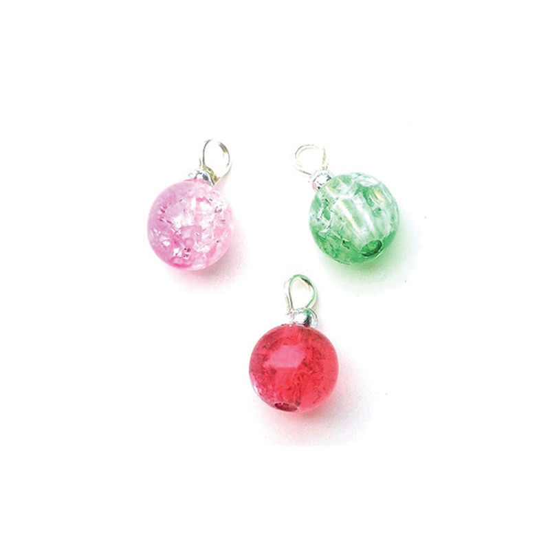 Crackle Ornament, 3pc