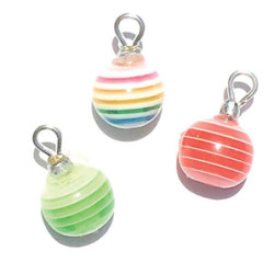 Striped Ornament, 3pc