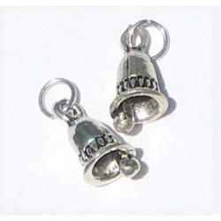 Silver Bell Ornaments, 2pc