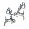 Silver Reindeer Ornament, Pkg 2
