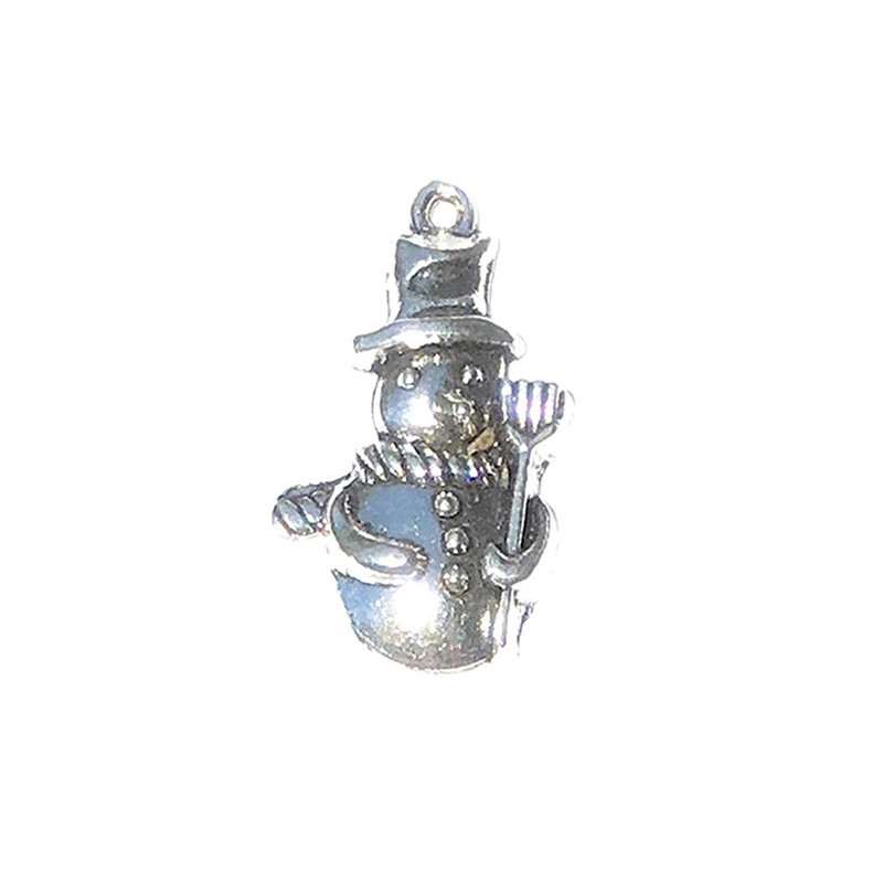 Round Snowman Ornament, 1pc