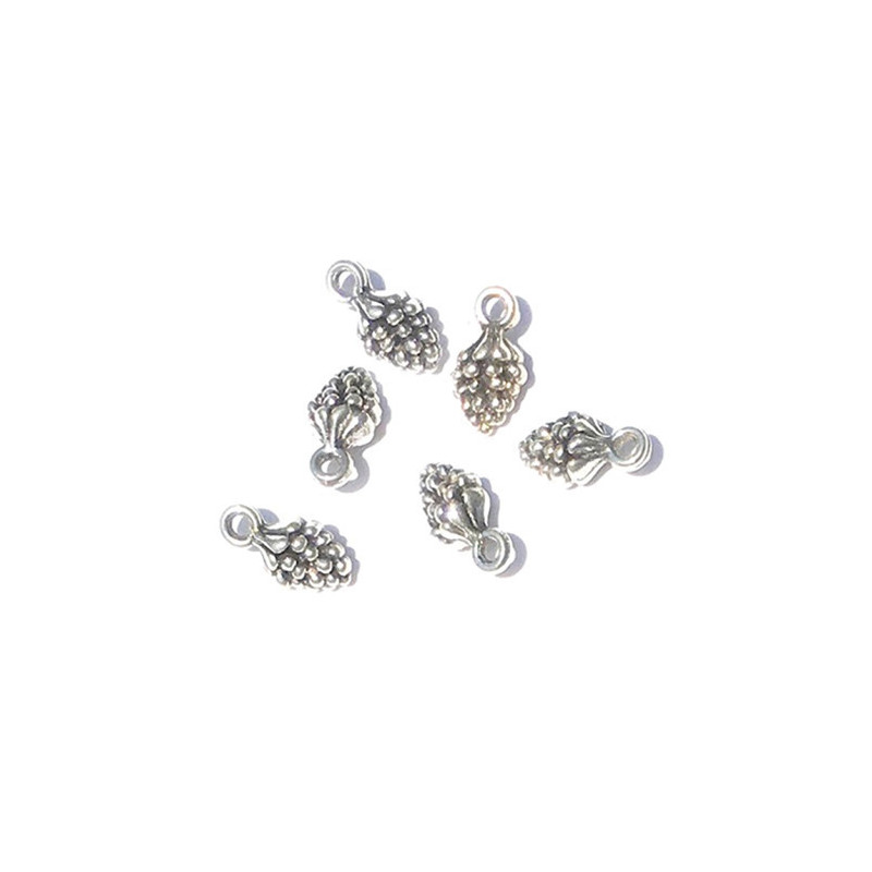 Silver Pinecone Ornaments, Pkg 6