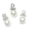 White Pearl Ornament, 3pc
