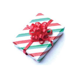 Striped Christmas Gift, 1 Piece