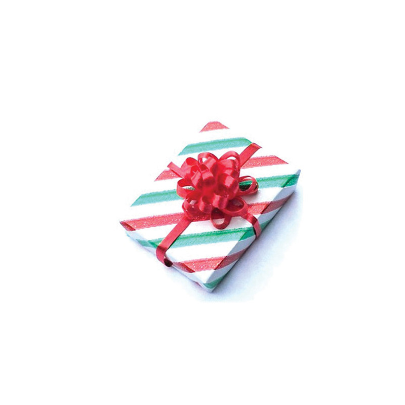 Striped Christmas Gift, 1 Piece