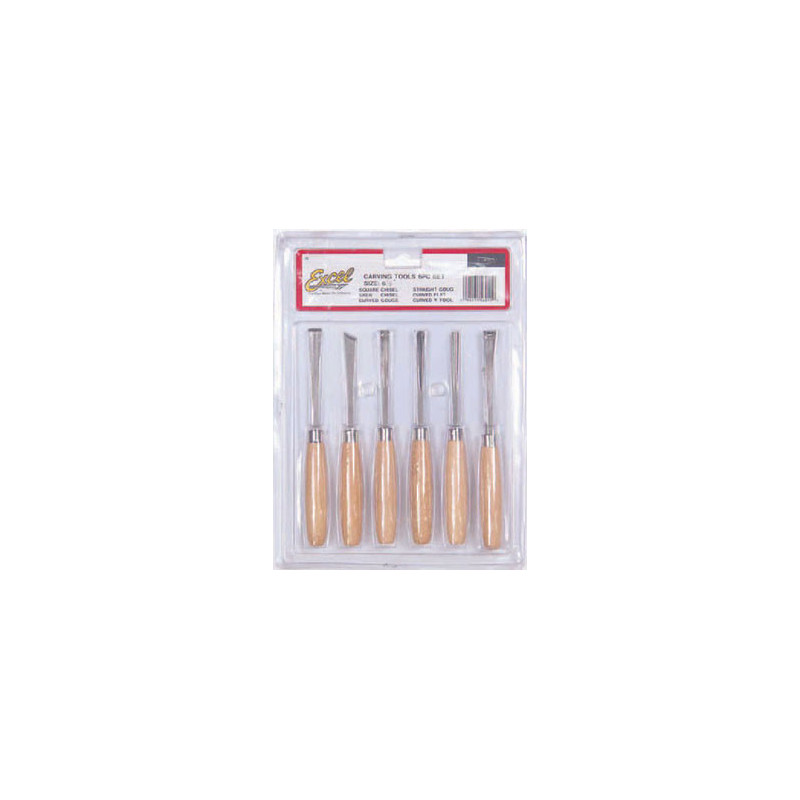 Beginners 6 Pc Woodcarving Set