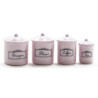 Canister Set, 4 Piece - Pink