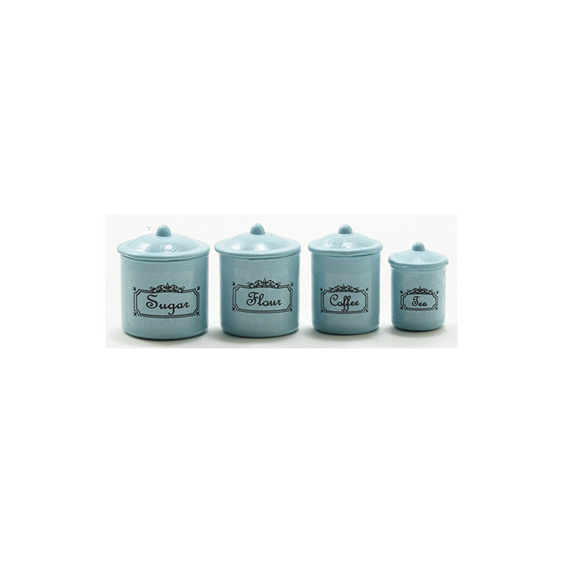 Canister Set, 4 Piece - Blue
