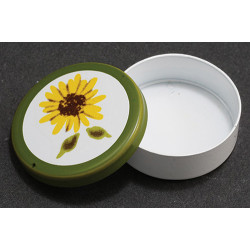 Round Tin, Sunflower Design