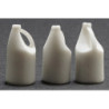 Set of 3  Unlabeled Bleach Bottles