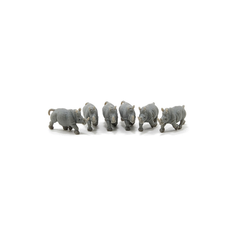 Rhinoceros, 6pc