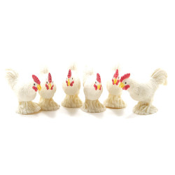 White Rooster, 6pc