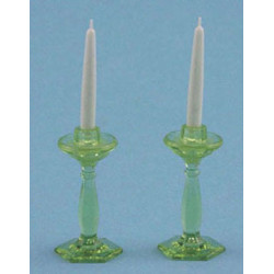 Candlesticks in Green