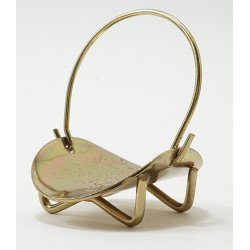Log Holder without Logs  Brass    