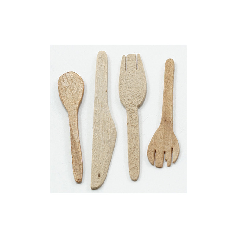 Wooden Kitchen Utensils  4 Pc    