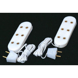 Triple Receptacle Ext Cords  2 Pk