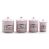 Canister Set  4 Piece - Pink    