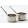 Silver Pots  2pc    