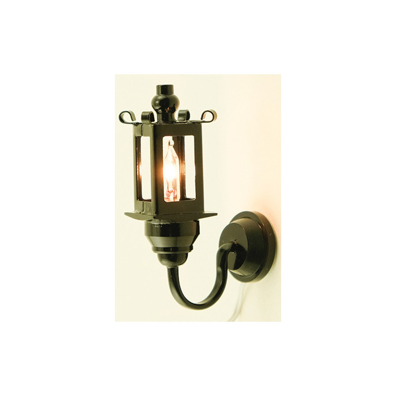 Black Coach Wall Lamp 12V