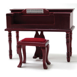 Spinet Piano  Mahogany