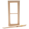 Narrow Nonworking Window with Trim