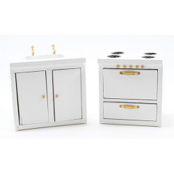 Stove   Sink  White