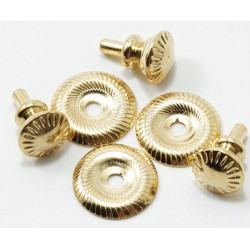 Victorian Doorknobs  4 Pk  Brass    