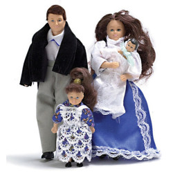 Victorian Doll Family 4  Brunette
