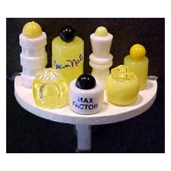 Cosmetic 1 2 Rnd Shelf -Yellow
