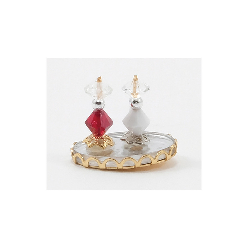   Small Perfume Tray With 2 Bottles