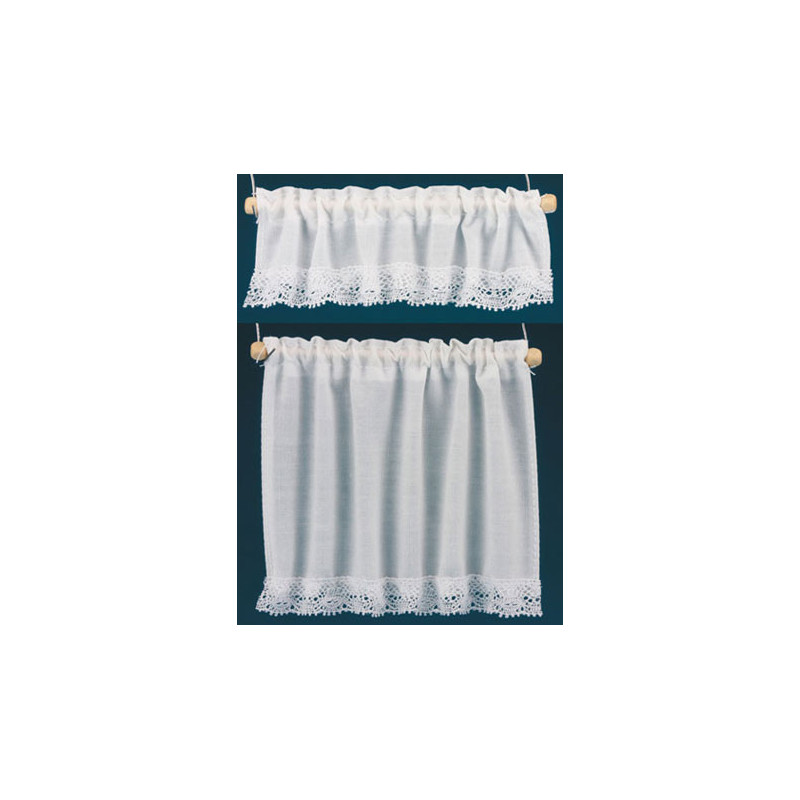 White Miniature Curtains